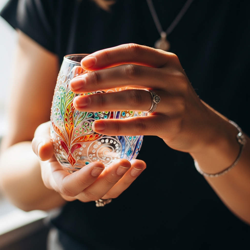 Расписанное стекло — результат ручной работы мастера